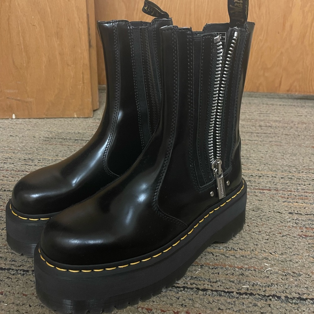 Dr Martens 2976 Max Black Buttero Platform Chelsea